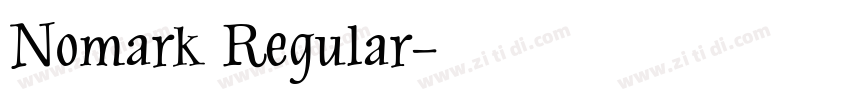 Nomark Regular字体转换